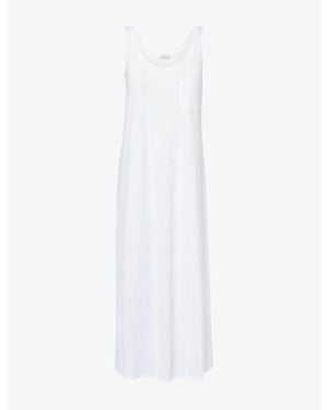 Hanro Deluxe Cotton-Jersey Night Dress - White