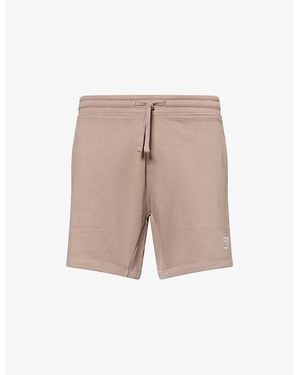 GYMSHARK Crest 7' Relaxed-Fit Cotton-Jersey Shorts - Natural