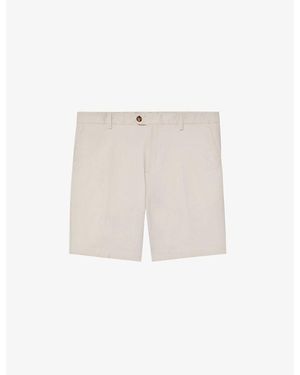 Reiss Wicket Stretch-Cotton Chino Shorts - White