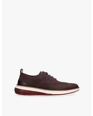 Cole Haan Original Grand Energy-Weave Knitted Oxford Shoes - Brown