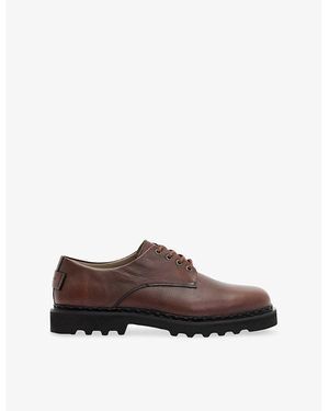 AllSaints Skiff Leather Derby Shoes - Brown