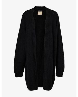 Frenckenberger Big Knit Wool-And-Cashmere Cardigan - Black