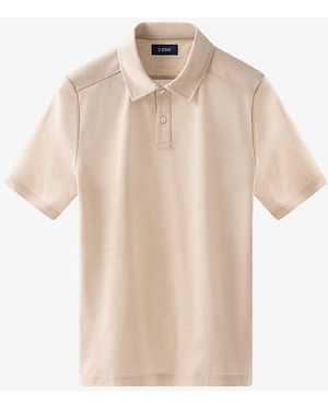 Eton Short-sleeved Cotton-piqué Polo Shirt Xx - Natural