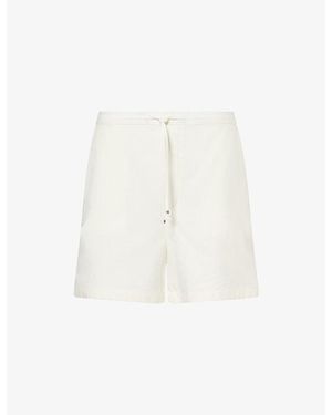 Loewe X Paula's Ibiza Embroidered Woven Shorts - White