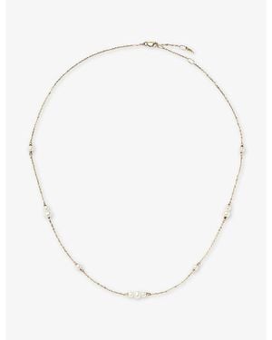 Missoma Fine Pearl 14Ct- Chain Necklace - White