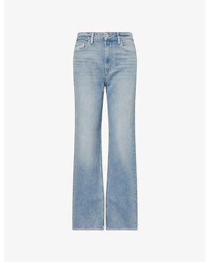PAIGE Stevie High-Rise Cotton Denim Jeans - Blue