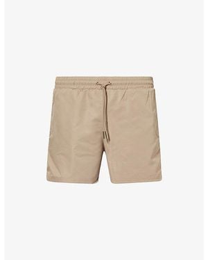 The Couture Club Water Reactive Emblem Swim Shorts - Natural
