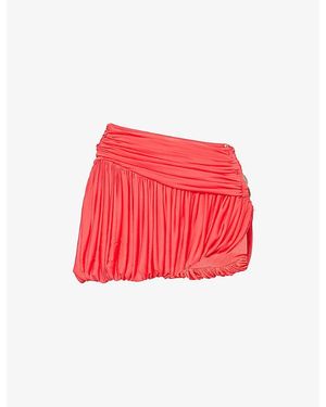 Christopher Esber Bubble Jersey Mini Skirt - Red
