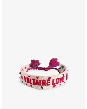 Zadig & Voltaire Love Woven Bracelet - Pink