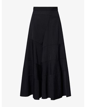Junya Watanabe Wide-Leg Ankle-Crop Wool Pants - Black