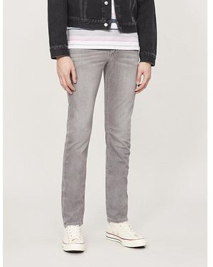 PAIGE Lennox Slim-Fit Jeans - Grey