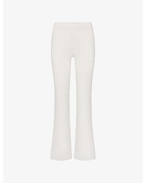 NikeSKIMS Airy Low-Rise Mini Flare Jersey Trousers - White