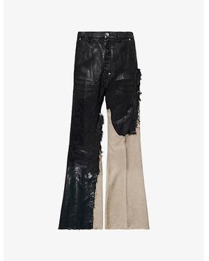 Rick Owens Joris Flared Denim Pants - Black