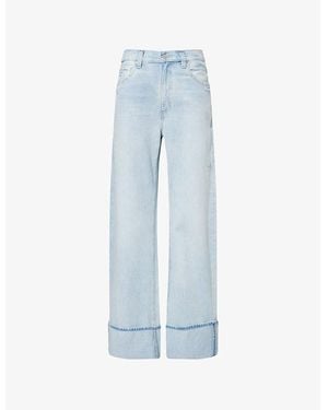 PAIGE Arellia Barrel-Leg Denim Jeans - Blue