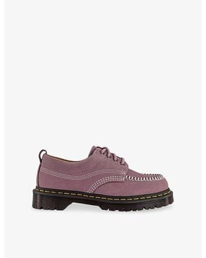Dr. Martens Lowell Nubuck-Leather Shoes - Purple