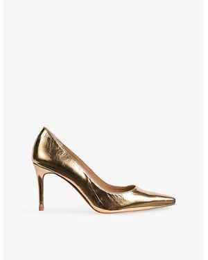 LK Bennett Floret Leather Courts - Metallic