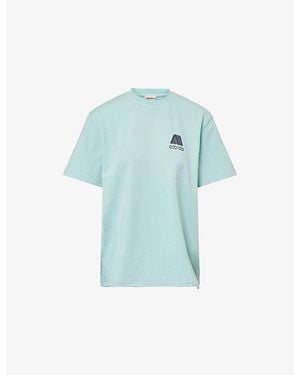ADANOLA Echo Oversized Cotton T-Shirt - Blue