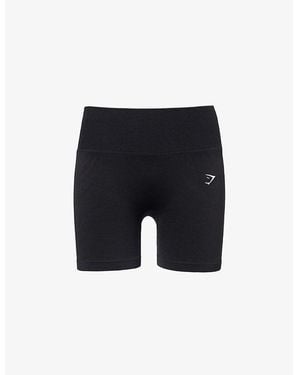 GYMSHARK Lift Contour High-Rise Stretch-Woven Shorts - Black