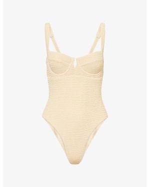 Cheap Monday Clovelly Sweetheart-Neck Swimsuit - Natural