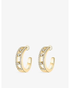 Messika Move Classique 18Ct And 0.52Ct Diamond Hoop Earrings - Metallic