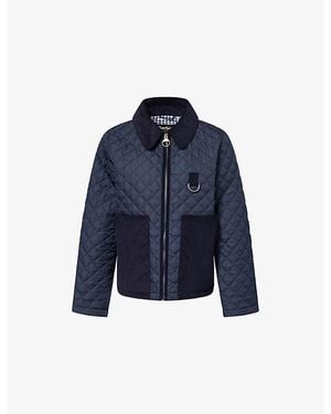 Barbour Aylesby Embroidered-Logo Quilted Jacket - Blue