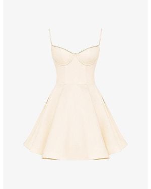 House Of Cb Minimoiselle Tulle Satin Mini Dress - White