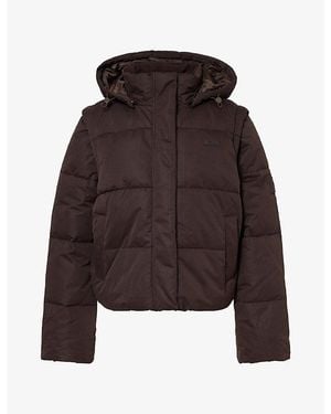 WE Are Tala Storm Puffer Shell Jacket - Brown