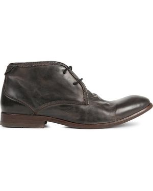 H by Hudson Cruise Leather Desert Boot - Black
