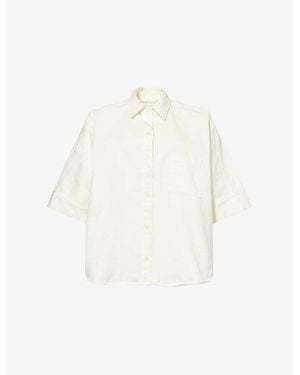 Citizens of Humanity Claire Origami Oversized-Fit Cotton Shirt - White