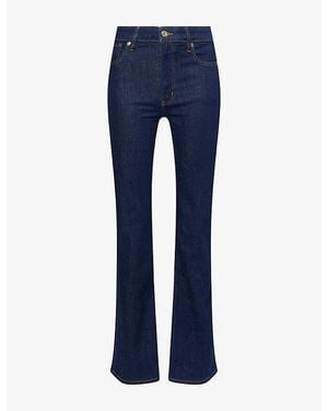 FRAME The Reboot Bootcut High-Rise Stretch-Denim Jeans - Blue