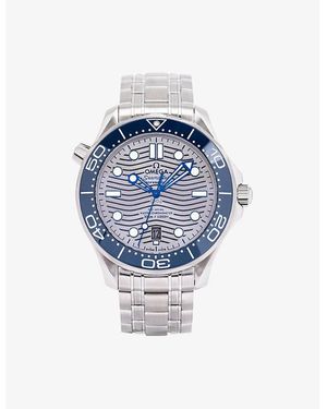 Omega Pre-Loved 210.30.42.20.06.001 Seamaster Diver Steel Automatic Watch - Blue