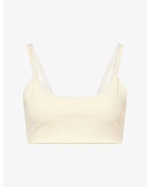 Sisterly Tribe Softsculp Double-Layer Sports Bra - White