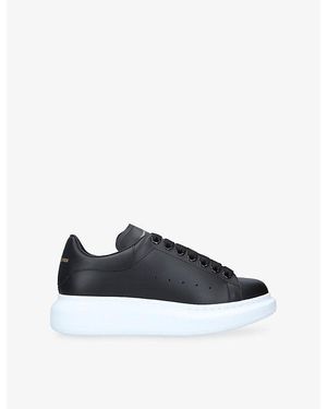 McQueen Runway Leather Trainers - Blue