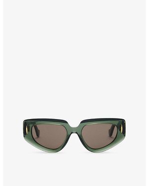 Loewe Small Butterfly-Frame Acetate Sunglasses - Multicolour