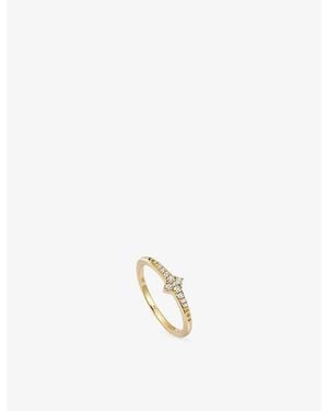 Astley Clarke Luna Light 18Ct And Sapphire Ring - White