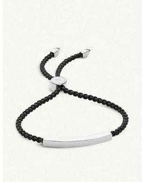 Monica Vinader Linear Sterling Friendship Bracelet - Black
