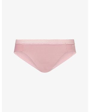 Calvin Klein Seductive Comfort Stretch-Woven Bikini Briefs - Pink