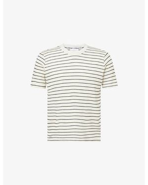 Percival Ernie Waffle Cotton-Jersey T-Shirt - White