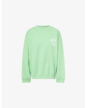 ADANOLA Ace Oversized Cotton Sweatshirt - Green