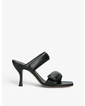 GIA COUTURE X Pernille Teisbaek Perni 03 Leather Heeled Sandals - Black