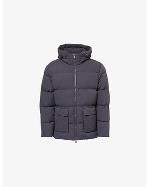 Arne Hooded Padded Parka - Blue