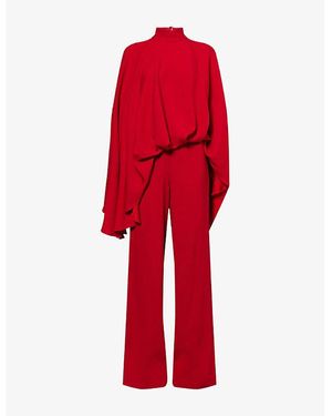 ‎Taller Marmo Eolia Wide-Leg Woven Jumpsuit - Red
