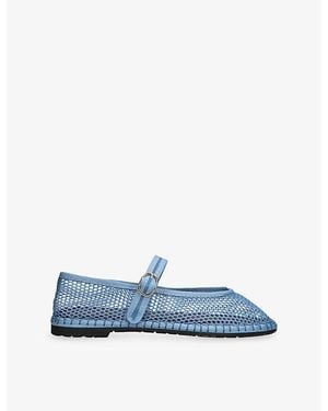 Flabelus Isabella Mesh Ballet Flats - Blue