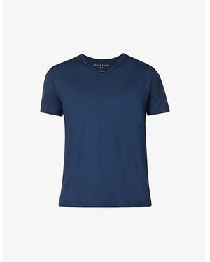 Derek Rose Basel Stretch-Jersey T-Shirt - Blue