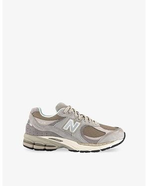 New Balance 2002R Suede And Mesh Low-Top Trainers - White