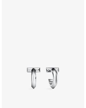 Tiffany & Co. Tiffany T T1 18Ct- Hoop Earrings - White