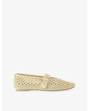KG by Kurt Geiger Noor Woven Ballet Flats - Natural