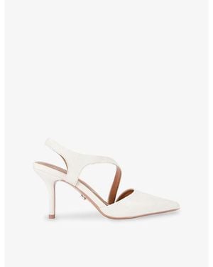 Carvela Kurt Geiger Symmetry Faux-Leather Heeled Courts - White
