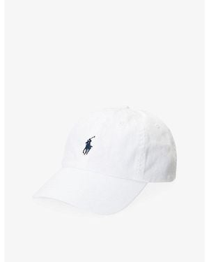 Polo Ralph Lauren The Iconic Logo-Embroidered Cotton Baseball Cap - White