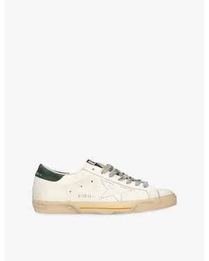 Golden Goose Super-Star Leather Low-Top Trainers - Natural